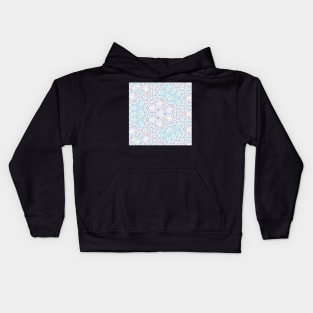 Kaleidoscope of Diamond Pastel Colors Kids Hoodie